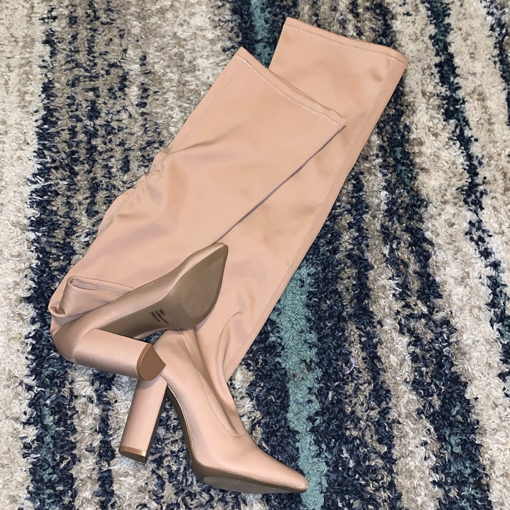 Thigh Boots Cream
